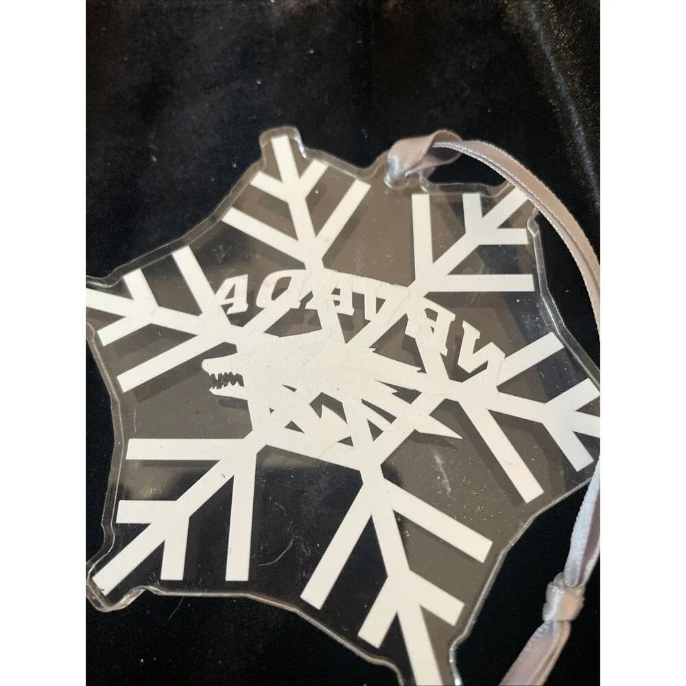 University Of Nevada Wolfpack Snowflake Acrylic Christmas Ornament